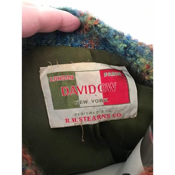 60s Davidow Boucle Plaid Suit Jackie O Skirt Set - Picture 10 of 10